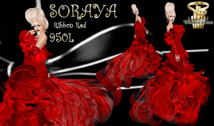 HOUSE OF BENINGBOROUGH -  Soraya - Ribbon Red