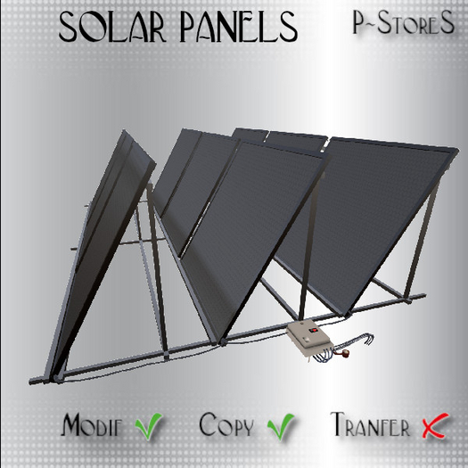 Second Life Marketplace - Panneaux solaires - Solar panels