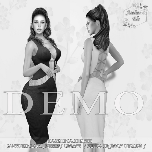 * DEMO * {AE}TABITHA DRESS \30 colors FATPACK