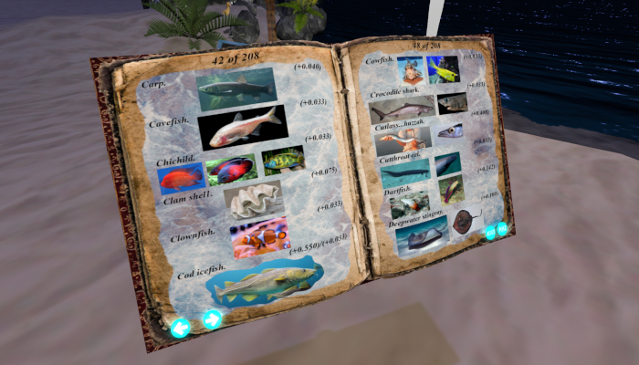 Fishes book (for Fish Hunt game).
