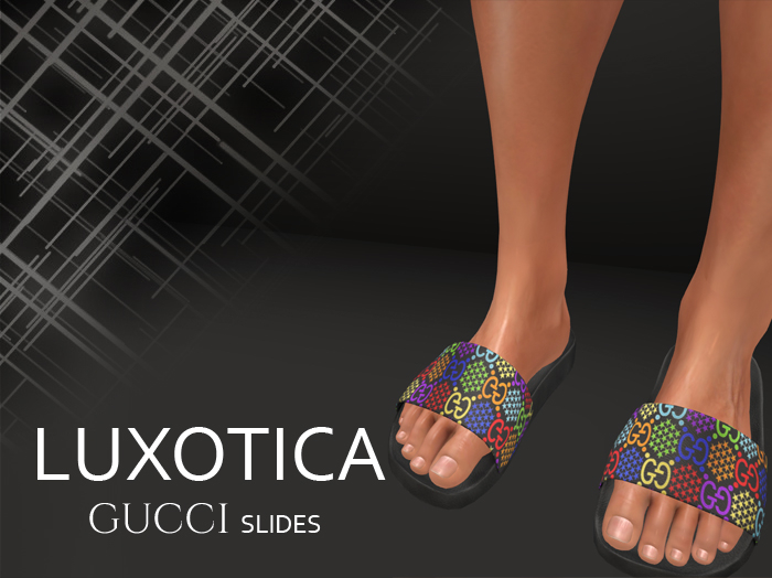 LUXOTICA MonoGGram Slides Psychedelic