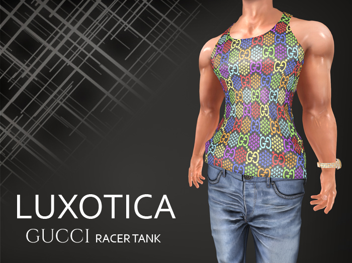 LUXOTICA - MonoGGram Racer Tank Psychedelic