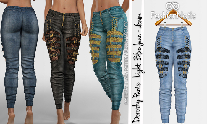 Dorothy Pants Light Blue Jeans - Denim - Maitreya Lara, Lara Petite, Kupra Original, Legacy - FashionNatic