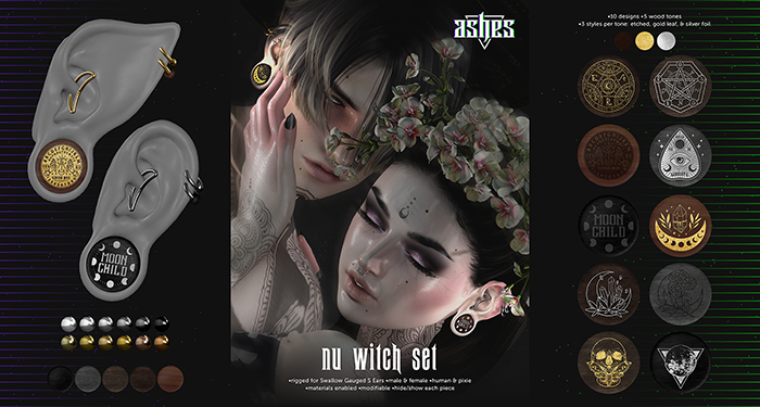 .ashes. SGE S - nu witch set
