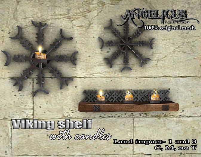::ANGELICUS:: Viking shelf with candle