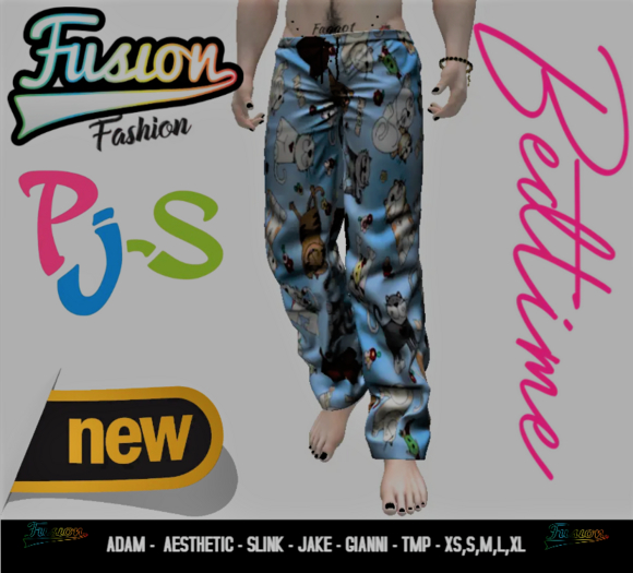 [Fusion Fashion Delivery Hud] - Fusion PJs - Cats 2
