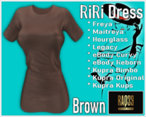 [R39] RiRi Dress-Brown