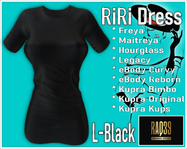 [R39] RiRi Dress-L-Black