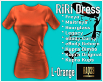 [R39] RiRi Dress-L-Orange