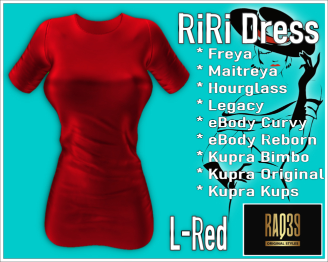 [R39] RiRi Dress-L-Red