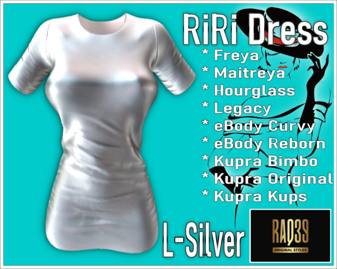 [R39] RiRi Dress-L-Silver