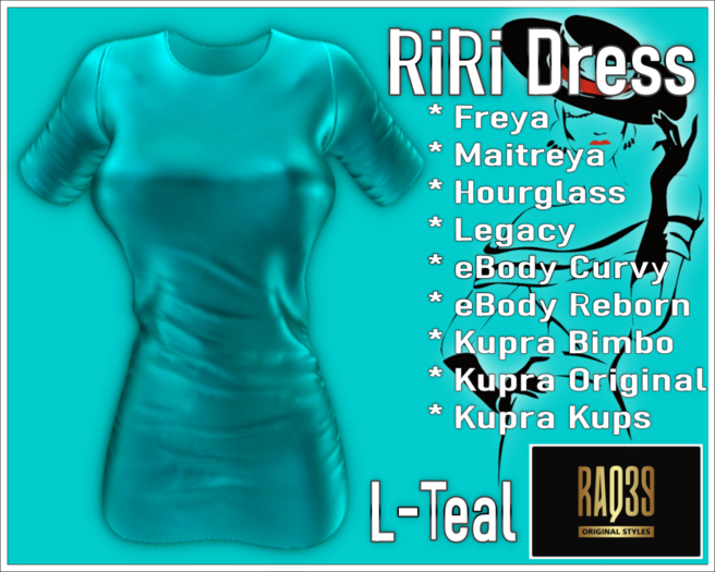 [R39] RiRi Dress-L-Teal