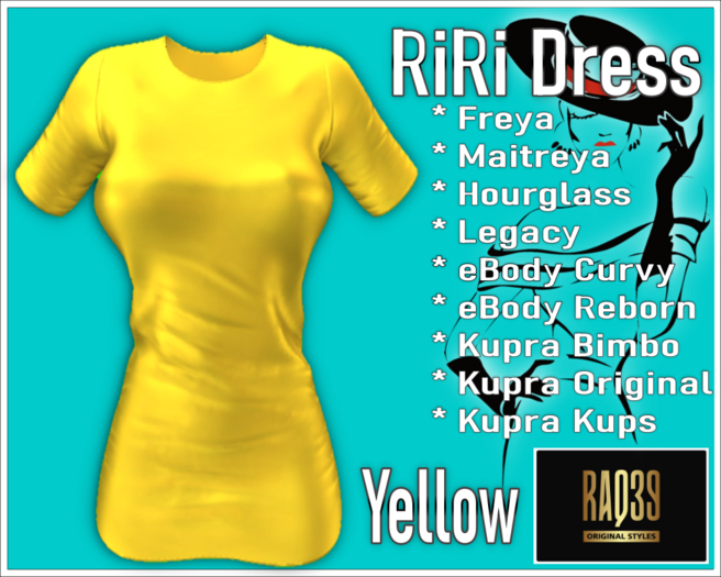 [R39] RiRi Dress-Yellow