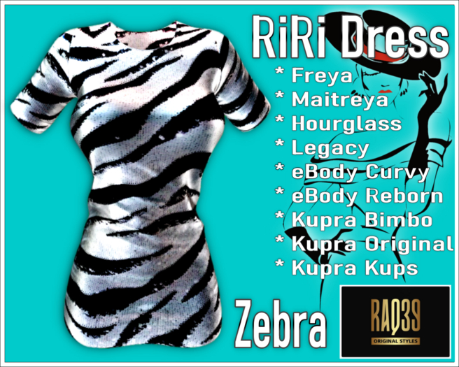 [R39] RiRi Dress-ZEBRA