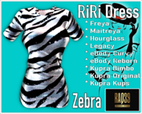 [R39] RiRi Dress-ZEBRA