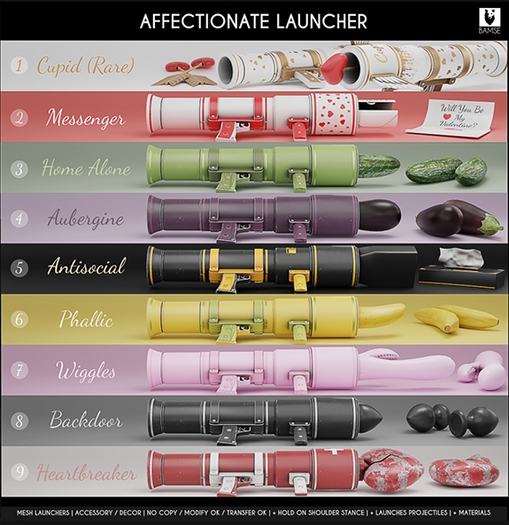 1. BAMSE : Affectionate Launcher - Cupid RARE