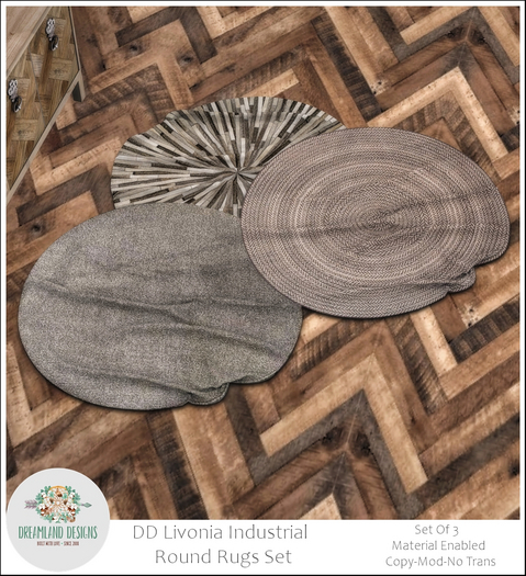 DD Livonia Round Rug Set/ADD