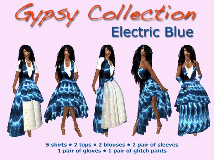 Gypsy Dress - Gypsy Dresses Electric Blue