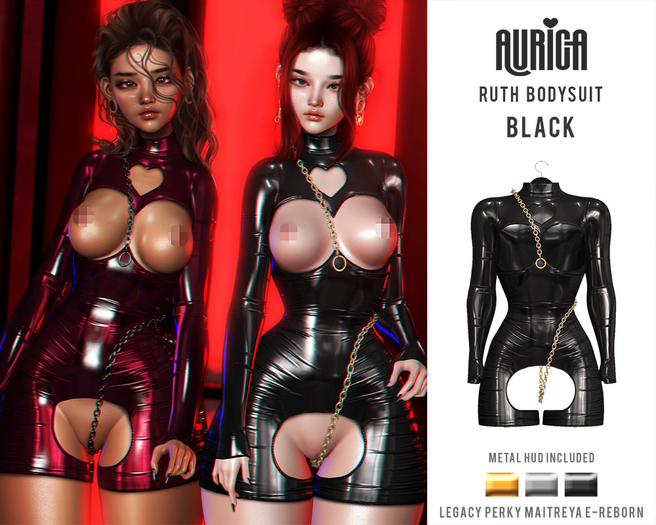 AURICA Ruth Bodysuit BLACK /ADD ME/