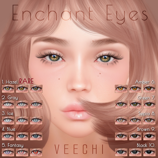 1. Veechi Enchant Eyes Hazel RARE