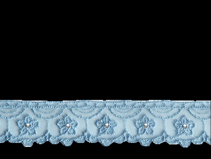 blue lace border