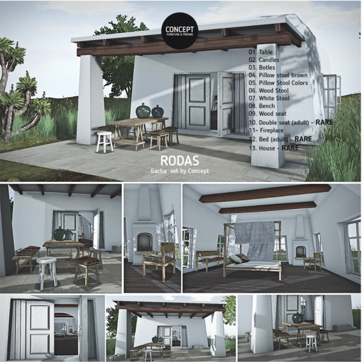 Concept} *13. Rodas. House - ULTRARARE