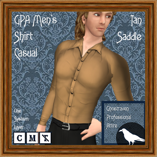 GPA Men's Shirt Casual BOM - Tan Saddle