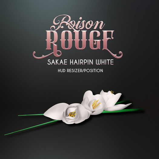POISON ROUGE Sakae Hairpin White