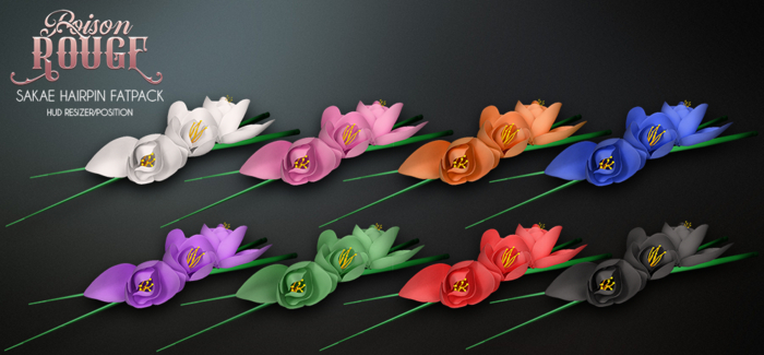 POISON ROUGE Sakae Hairpin FATPACK