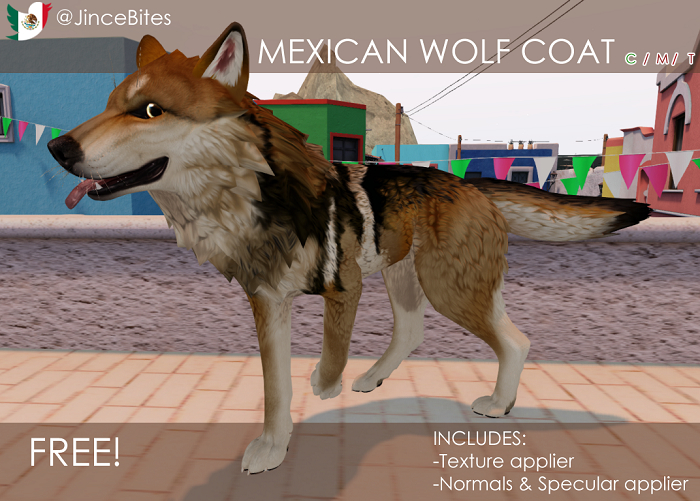 Mexican wolf Coat/TWI WOLF/ Free 2022-Animaws-