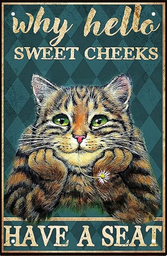 Cat Sign-Sweet Cheeks