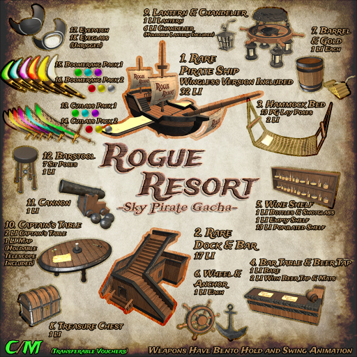 <AR> Rogue Resort - 12. Barstool (VOUCHER)