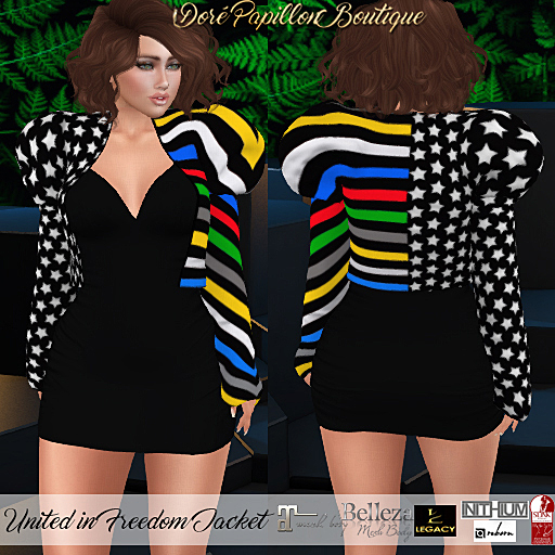 DPB United in Freedom Jacket - First Responders *Maitreya, Hourglass, Freya, Legacy, Kupra-Org/Kups/Bimbo & Reborn* 