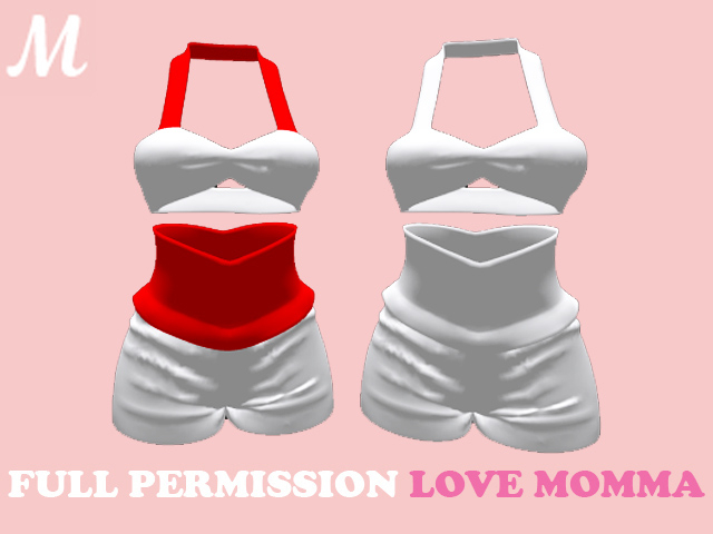 DEMO-M047-TOP & SHORTS LOVE MOMMA