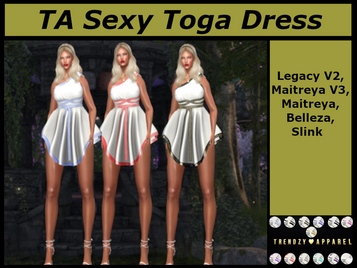 TA Sexy Toga Dress Demo