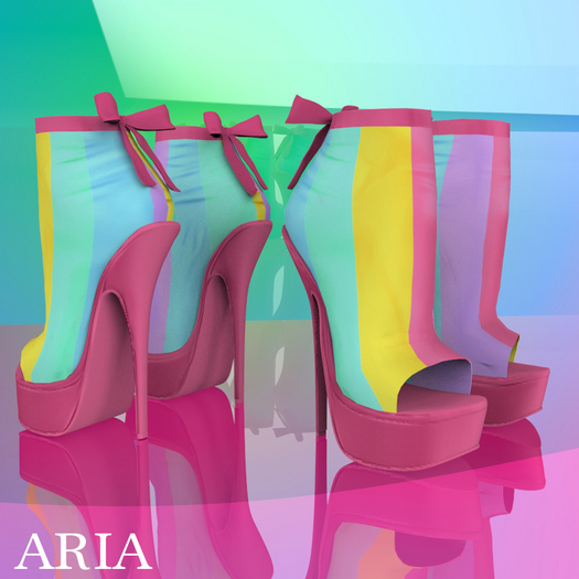 Pastel Rainbow Boots
