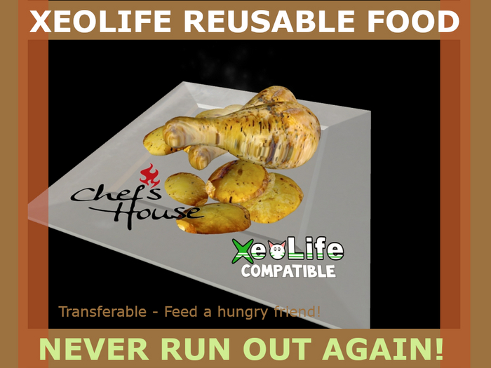 Xeolife Reusable Food - Roasted Chicken & Potato