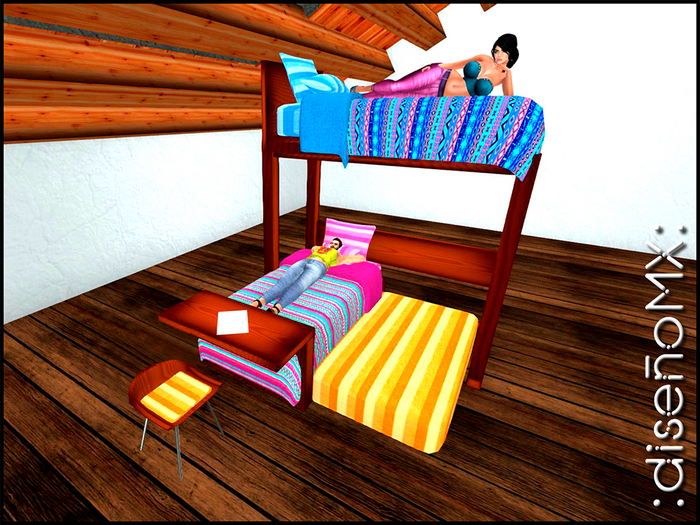 Litera Triple :dMX: Triple Bunk Bed