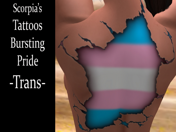 Bursting Pride Tattoo - Trans 