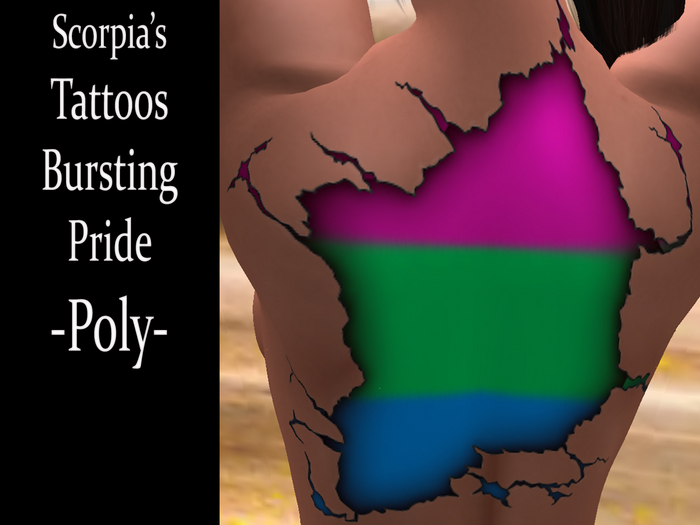 Bursting Pride Tattoo - Poly