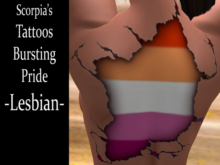 Bursting Pride Tattoo - Lesbian