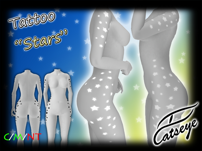 Catseye Tattoo "Stars" Omega/BoM