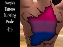Bursting Pride Tattoo - Bi