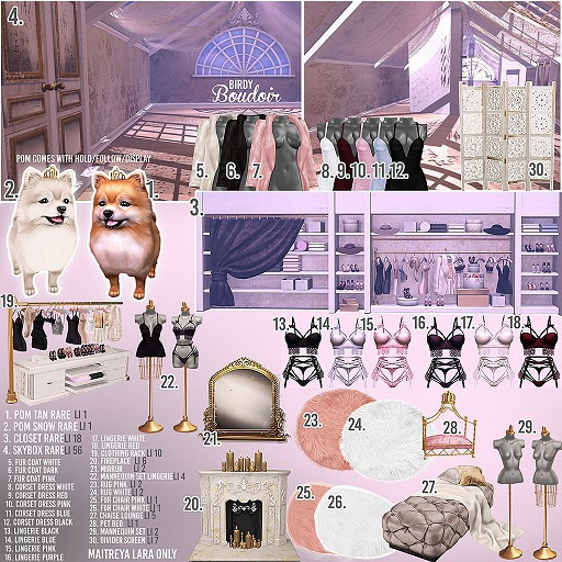 Birdy - Boudoir - Pom - Tan [BOX] RARE