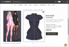 .miss chelsea. Miah Dress Navy
