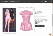 .miss chelsea. Miah Dress Blush Vinyl