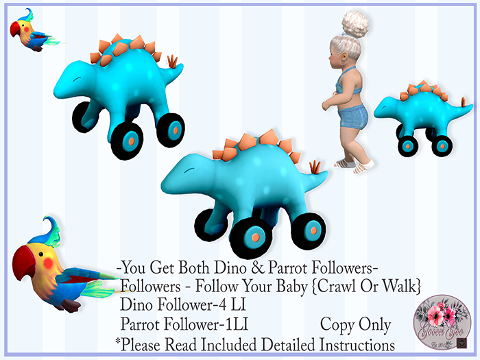 [GG] Dino & Parrot Follower