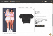 .miss chelsea. Riya Top Black