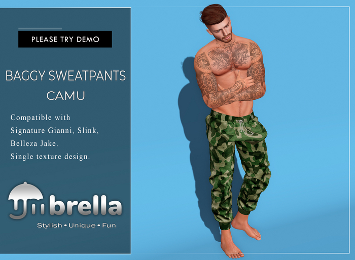 UMbreLLa - Camu Baggy Sweatpants SIGNATURE/BELLEZA/SLINK