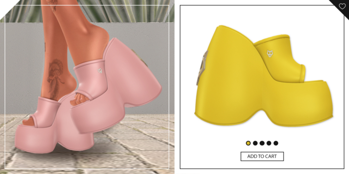 Havoc . Hunni Heels . Yellow